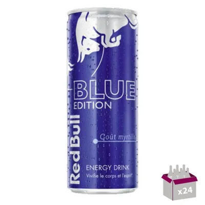 Image de Boisson Énergisante Red Bull Blue Edition Myrtille - 24 x 25cL