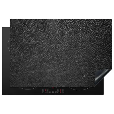 Produktbild von KitchenYeah© Herdabdeckplatte Leder - Braun - Textur - Design - Lederoptik , 77x51cm, Küche Deko, Glaskeramikkochfeld Herdabdeckung, Abdeckplatte fùr Kochfeld