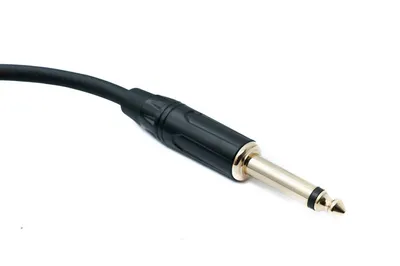 Produktbild von SYSTEM-S Audio Klinke Kabel 50 cm 6,35 mm 2 polig Stecker zu Stecker AUX Adapter