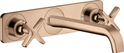 Immagine prodotto di hansgrohe AXOR Citterio E Mélangeur lavabo encastré 3 trous avec plaque pour montage mural, 36115300, 36115300