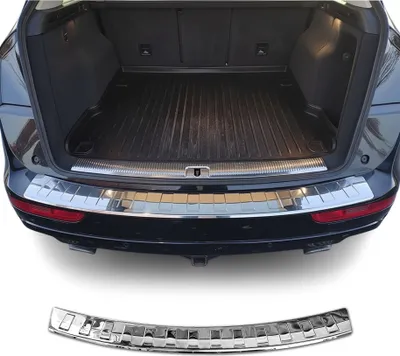 Image de Protection seuil de pare-chocs arriére pour Audi Q5 8RB 2008-2017 Acier Chromé