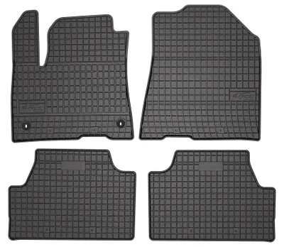 Obrázok produktu pre Gumové autorohože na mieru pre: Kia Soul EV II (2019-, crossover) černé, sada 4 ks, s úchyty