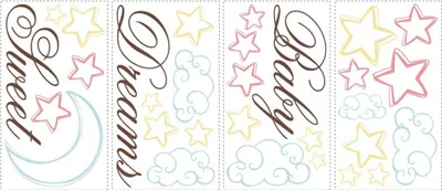 Produktbild von RoomMates Wandsticker - Sweet dreams baby