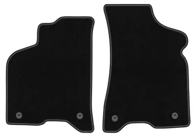 Image de Tapis avant en moquette pour Seat Arosa 1997-2005 (à hayon) – 2 pièces, noirs, sur mesure – Wielganizator BASIC