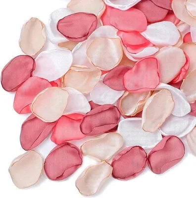 Image de Pétales de rose en soie, 200 pièces, décoration de mariage