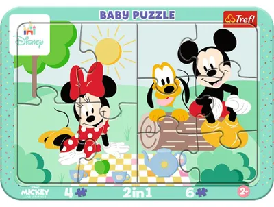 Immagine prodotto di TREFL Baby-Puzzle Disney: Divertimento per bambini 2 in 1, 10 pezzi