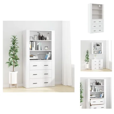 Produktbild von vidaXL Highboard Weiß Holzwerkstoff -  Sideboards