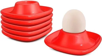 Imagen del producto de Conjunto de soportes para huevos Famanu: 6 soportes apilables de cerámica