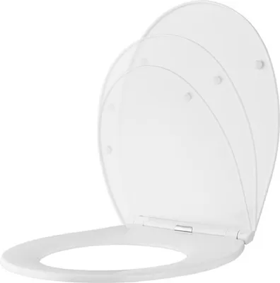 Produktbild von Toilettensitz Toilettendeckel Klodeckel Klobrille WC Sitz mit Absenkautomatik 10925
