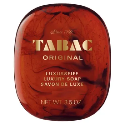 A close-up product shot of a bar of soap.