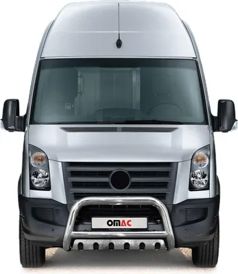 Immagine prodotto di Barra di protezione del paraurti anteriore per VW Crafter 2006-2017 con ABE in acciaio inox argento
