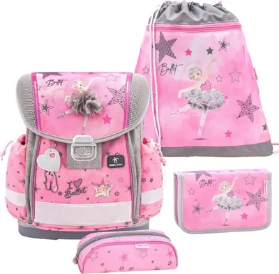 Produktbild von Belmil Classy ergonomisches Schulranzen-Set 4-teilig "Ballet Light Pink" mit Brustgurt