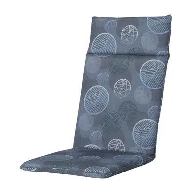 Produktbild von Madison Tuinstoelkussen hohe Rückenlehne 50x120 cm universell Circle blau, wetterfest und pflegeleicht