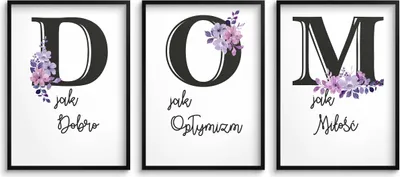 Image de Poster mural décoratif pour le salon Inspirational Motivational 3x50x70