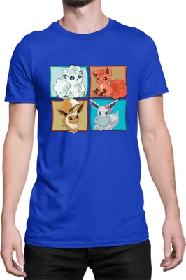 Immagine prodotto di Maglietta da uomo Japan Manga Anime Comics Pokemon 018, Man L , Bleu