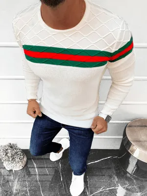 Produktbild von Ozonee Klassischer Pullover für Männer Druarin natur M