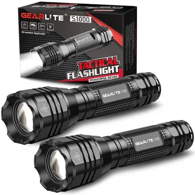 Obrázek produktu pro Bateriová svítilna GEARLITE, extrémně jasná, 4000 lumenů, s 5 režimy
