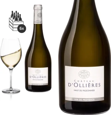 Produktbild von 6er Karton 2021 Côteaux Varois en Provence blanc HAUT DU PIGEONNIER von Château d'Ollières - Weisswein