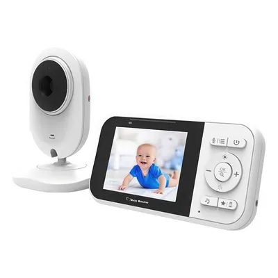Produktbild von Smartes Babyüberwachungsgerät, Kinderkamera mit Schlaflied, IR-Nachtsicht, Multi-Kamera Unterstützung, Timer und Alarmfunktionen