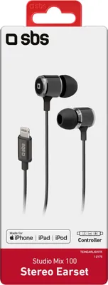 Immagine prodotto di SBS TEINEARLIGHTK cuffia e auricolare Cablato In ear Musica e Chiamate Nero
