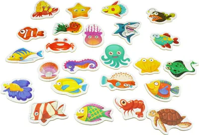 Produktbild von Buntes Puzzle für Kinder, Wassertiere