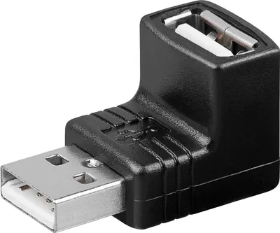Produktbild von USB-A-Adapter 90° 2,5 W, 0,5 A, 480 Mbit/s, USB 2.0