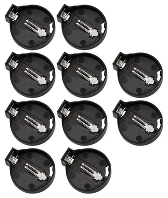 Image de Support pour piles bouton horizontales, lot de 10, pour piles CR2032/CR2025