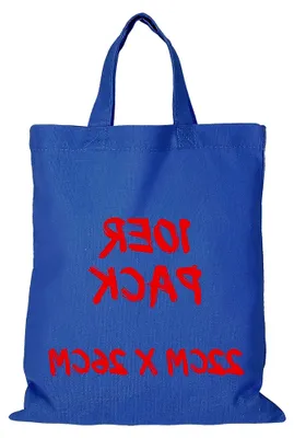 Produktbild von Apothekertasche - 10er Pack | Royalblau | mit Zwei kurzen Henkeln | 22x26cm | Jutebeutel | Einkaufstasche | unbedruckt