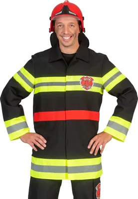 Produktbild von Feuerwehrjacke für Erwachsene schwarz - XXL