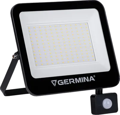 Productafbeelding van GERMINA LED-schijnwerper met bewegingssensor, 100W, IP65, 6400K