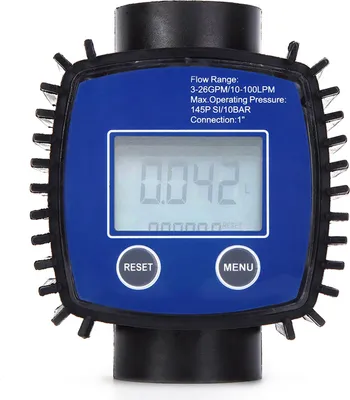 Image de Débitmètre numérique haute précision – filetage intérieur 1 pouce, mesure de l'eau et du diesel, 5-120 litres/minute, précision de 1 %