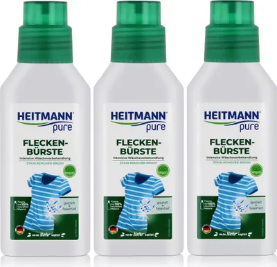 Produktbild von Heitmann pure Fleckenbürste 250ml - Intensive Wäschevorbehandlung (3er Pack)