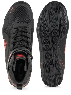 Produktbild von Boxschuhe RUFFORD Black/Red 42 Lonsdale
