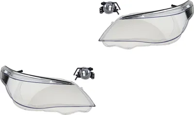 Obrázok produktu pre Johns, sada skiel svetlometov vhodná pre BMW radu 5 E60 E61 03-07 ľavé M. LED + hmla 63176920703 63176910791 6910791 6920703 63176920704 6317691079