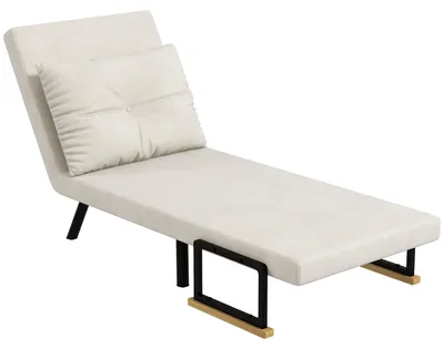 Produktbild von HOMCOM Schlafsessel, Einzelsofa mit Bettfunktion, Relaxsessel mit Rückenkissen