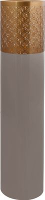 Bodenvase Esmeralda Deco 1120 Grau / Gold