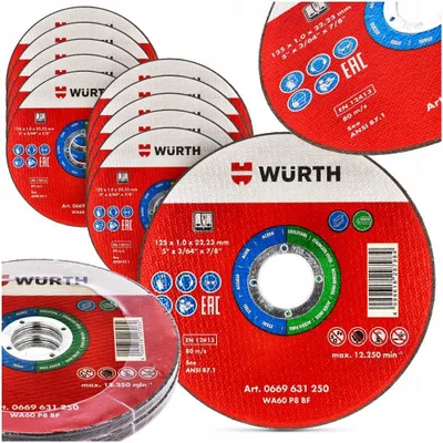 Produktbild von Wurth RedLine Trennscheibe Edelstahl 125mm 10 Stück