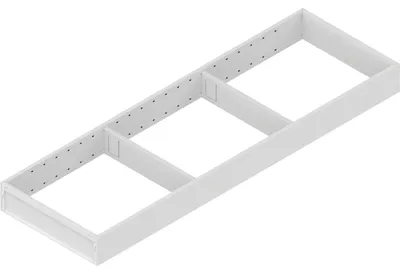 Produktbild von Blum Ambia-Line Schubkastenrahmen breit - 622x200x50mm, Stahl seidenweiß matt