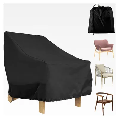 Produktbild von Gartenstuhl-Abdeckung 80x85x91 cm 210D Oxford-Gewebe mit elastischer Saumkordel, wasserdicht und UV-geschützt für Gartenstühle im Freien (1 Stück)