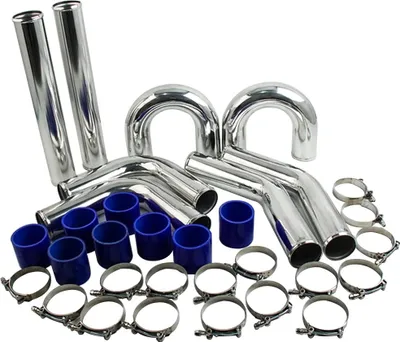 Zdjęcie produktu dla Zestaw rur intercoolera, 3 cale, aluminium