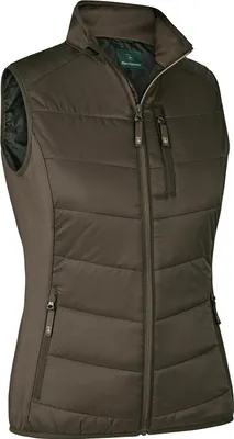 Produktbild von Deerhunter Lady Heat wattierte Weste, Heizweste in zwei Farben, Farbe:Wood, Größe:46