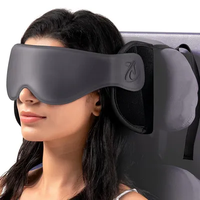 Immagine prodotto di Cuscino da viaggio con mascherina per gli occhi 3D per un sonno confortevole durante i viaggi