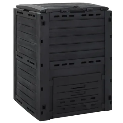 Image de Composteur de jardin Noir 280 L Polypropylène