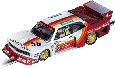 Immagine prodotto di Carrera 20027715 - EVOLUTION BMW 320 Turbo modello ribassato "Team Schnitzer, n. 56" DRM 1980 Auto con luci