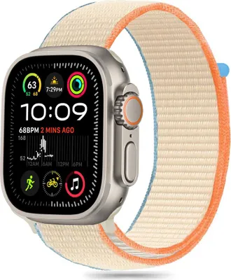 Image de Tech-Protect Nylon Apple Watch 6 / 7 / 8 / 9 / 10 / Se / Ultra 1 / 2 (44 / 45 / 46 / 49 Mm) Crème