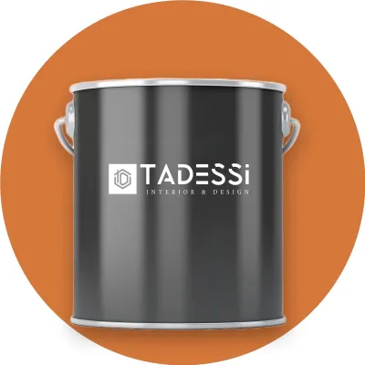 Produktbild von TADESSI Wandfarbe Orange - Champagner - abwaschbare Innenfarbe matt - Dispersionsfarbe - Geruchsarm und Lösemittelfrei - 1 Liter Gebinde