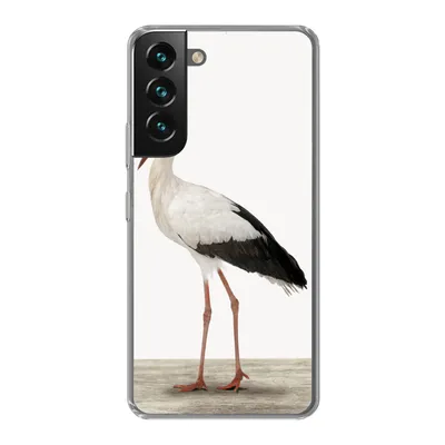 Produktbild von MuchoWow® Handyhülle Schutzhülle Hülle für Samsung Galaxy S22 Storch - Vogel - Tiere - Jungen - Kinder - Mädchen Silikon Softcase Handy Hülle - Mobiltelefonhülle