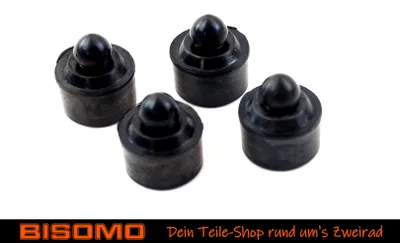 Produktbild von Gummi Puffer für Sitzbank, 4er Set Gummipilz für Doppelsitz Simson S53, S83, KR50, KR51 Schwalbe, SR50 SR80 Roller