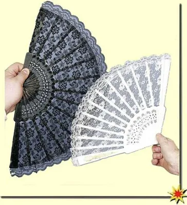 Produktbild von Spitzenfächer, schwarz