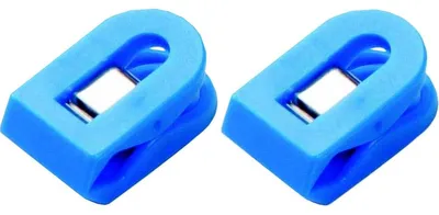 Produktbild von Briefklemmer Liliput 15x25mm VE=100 Stück blau